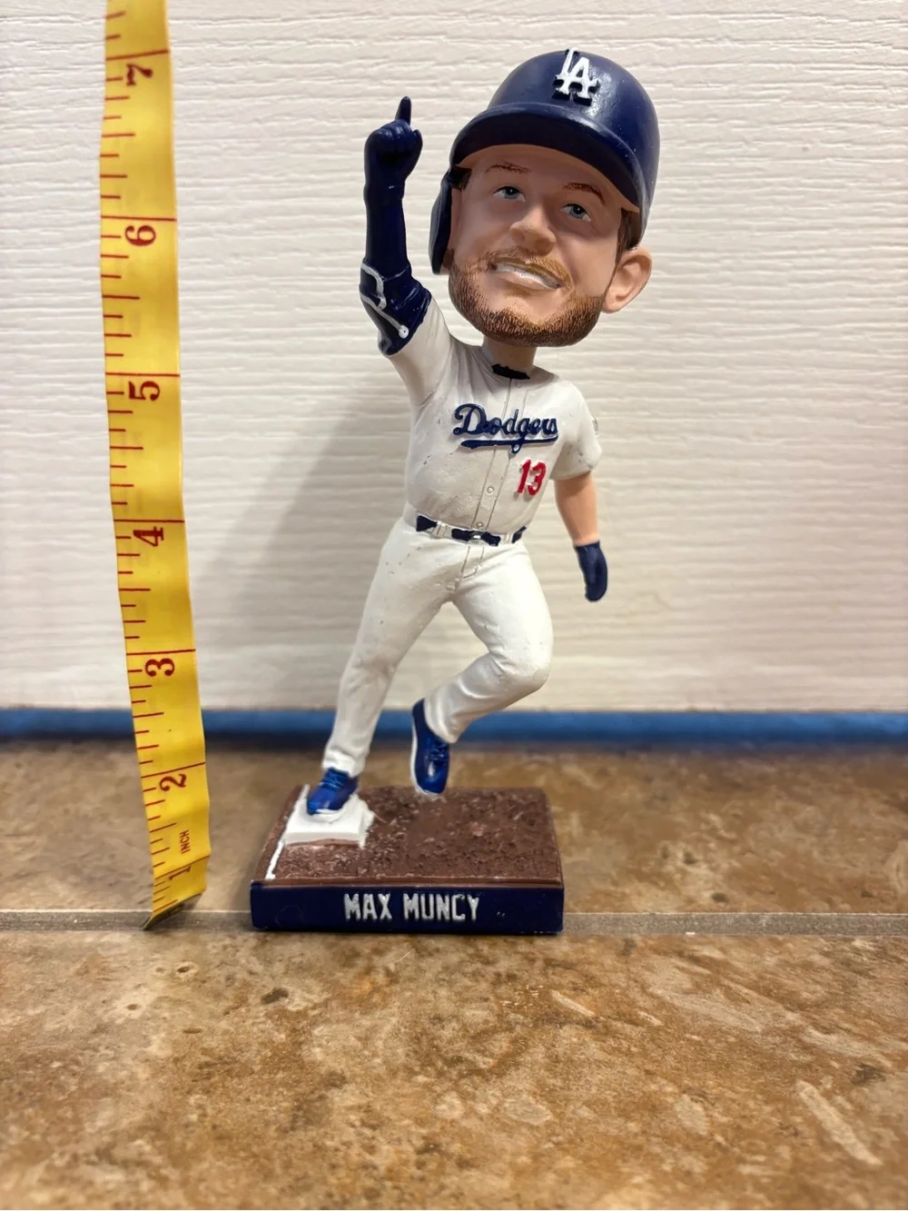 Los Angeles Dodgers Max Muncy Bobblehead - Blue and White Approx 7”
